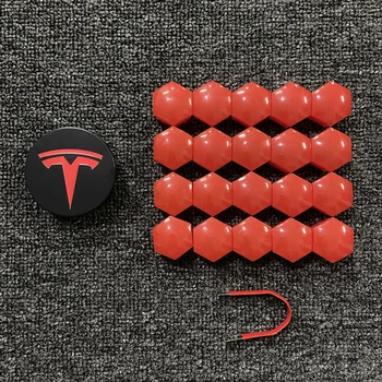 Pentru Tesla Model 3/ S/ X /Y Masina Piuliță De Roată Capace Centrul Capacului Butucului Șurub Capac Logo Kit Decor Anvelope Pac Auto Stil Auto Accesorii