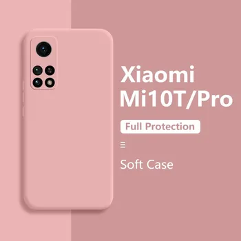 Pentru Xiaomi Mi 11 10T Lite Pro Poco X3 NFC Lichid de Silicon Moale Caz Acoperire Pentru Redmi Nota 9 Pro Nota 8 Pro 8T K40 Pro Coque