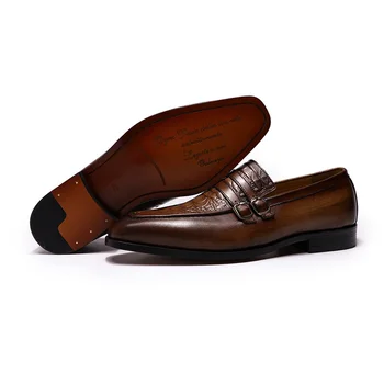 Phenkang mens pantofi eleganți din piele de crocodil de pantofi oxford pentru barbati negru pantofi de nunta slipon rochie din piele pantofi 2020