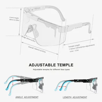 Pit Viper Rece Z87 Lentile de Sport ochelari de Soare UV400 Supradimensionat Ochelari de cal O Bucată Incasabil Cadru de Conducere Nuante, Cu acces Gratuit la Cutie