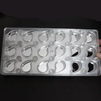 Policarbonat Magnetic Matrite De Ciocolata Picătură De Apă În Formă Magnetic Mucegai Pentru Folie De Transfer