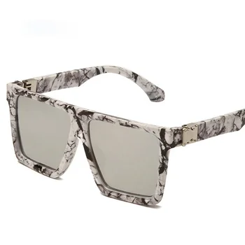 Populare de Moda ochelari de Soare Patrati Femei de Lux de Designer Gradient Oglindă Ochelari de Bărbați Ochelari de Soare Nuante UV400