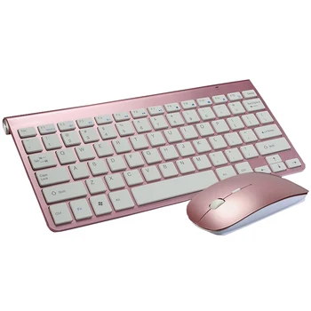 Portabil Mini Tastatura Wireless 2.4 GHz Tastatură de Calculator Mouse Combo Set Pentru Laptop Desktop Windows, Mac, PC, Notebook-uri Smart TV