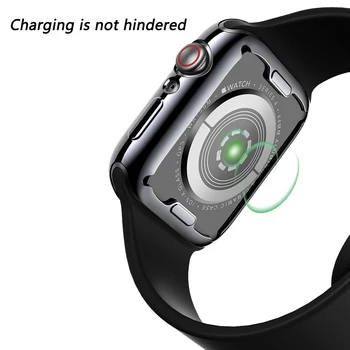 Protector caz pentru apple watch 44mm 40mm 42mm 38mm Ecran Capac de silicon, Toate-în jurul valorii de Ultra-subțire cadru iwatch serie se 6 5 4 3 2