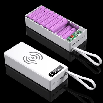 QC3.0 Taxa radio 16*18650 Baterie DIY Power Bank Caz Dual USB Telefon Mobil de Încărcare baterie 18650 Titularul de Încărcare Cutie