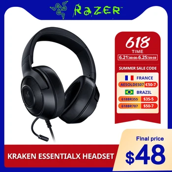 Razer Kraken Esențiale X Gaming Headset 7.1 Surround, Sunet Ultra-Light Flexibil Cardioid Microfon Audiofil Căști De Gaming