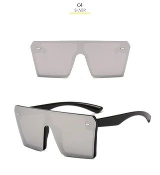 RBRARE Nou Pătrat ochelari de Soare Barbati Femei 2021 Designer de Brand Oglinda Argintiu Negru Albastru Ochelari de Soare Pentru bărbați Luxulry UV400 Ochelari