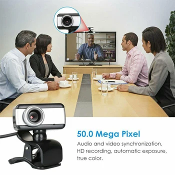 Rotativ USB2.0 HD Webcam Camera 1080P Cu Microfon Pentru PC-Uri Desktop-ul Computerului fără Fir Accesorii Camere