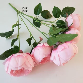 Roz Simulare Flori Artificiale Acasă Catwalk Buchet De Nunta De Mătase Pentru Petrecere Acasă De Crăciun Flori Decorative Accesorii