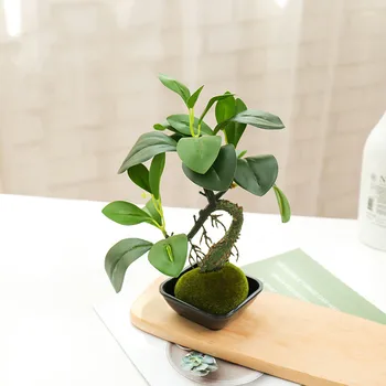Simulare De Plante De Ghiveci Pentru Bonsai Artificial Verde Creativ Decorativ De Gradina Decor Acasă Desktop Plante De Balcon Decoracion