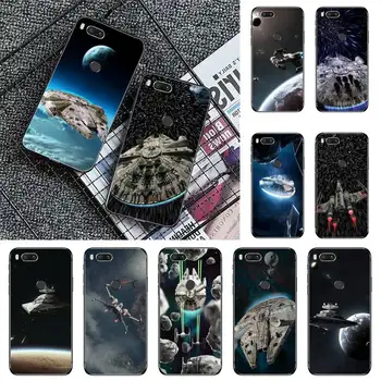 Star Wars nava spatiala Telefon Caz Pentru Xiaomi Redmi 8 9 9m 5plus 9se k20 mi8 max3 lite 9 nota 6 8 9t 9 10 pro