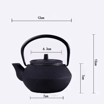 Stil practic Fonta Ceainic Ceainic Vine Cu Filtru de Ceai de 300 ml (Negru)