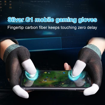 Sus-scară de Argint Fibre Mobil Touch Ecran Mănuși de Jocuri Sensibile Anti Transpirație Non-alunecare de Gamer Accesorii Controler de Joc