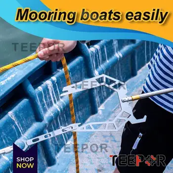 TEEPOR®-Ușor de Lungă distanță Threader Cârlig Multi-Scop Doc Cârlig Polul amară Tip U Acostare Threader Echipamente de Pescuit