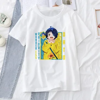 Topuri ÎNTREB OU PRIORITATE Ohto Ai T-shirt Femei Janpanese Anime Drăguț Grafic Tee Plus Dimensiune Vara Tricou Femei Albe Tshirs