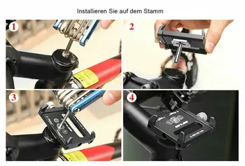 Universal de Bicicleta, Accesorii de Bicicleta Aluminiu cu Suport pentru Telefon Rafturi Motocicleta Ghidon anti-alunecare Moblie Telefon Mobil Clip