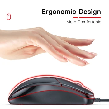 USB Mouse cu Fir 1600DPI Ergonomic Gaming mouse pentru Calculator PC, Laptop, Desktop 3/4 Butoanele Mouse Optic Ușor Gamer