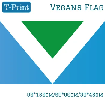 Vegan Drapelul și Stindardul 90*150 cm/60*90cm/40*60cm/15*21cm Mână Steagul Veganism Pavilion