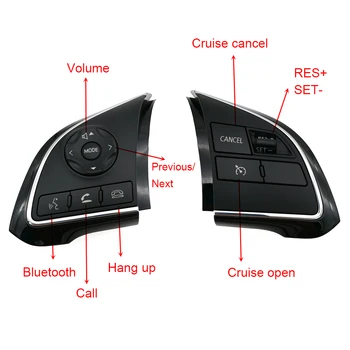 Volan multifuncțional Comutator Volum Audio Bluetooth Cruise Control Buton de Comutare Pentru Mitsubishi Outlander, ASX Miraj
