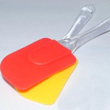 Vânzări la cald Rezistenta la temperaturi Ridicate Alimente grad silicon spatula de Tort racleta de copt crema lama Perie