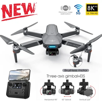 XCZJ 2021 NOU GPS Drona 4K Profesional 8K HD Camera 3-Axis Gimbal Drone 5G Wifi EIS Anti-Shake FPV Dron RC Pliabil Quadcopter